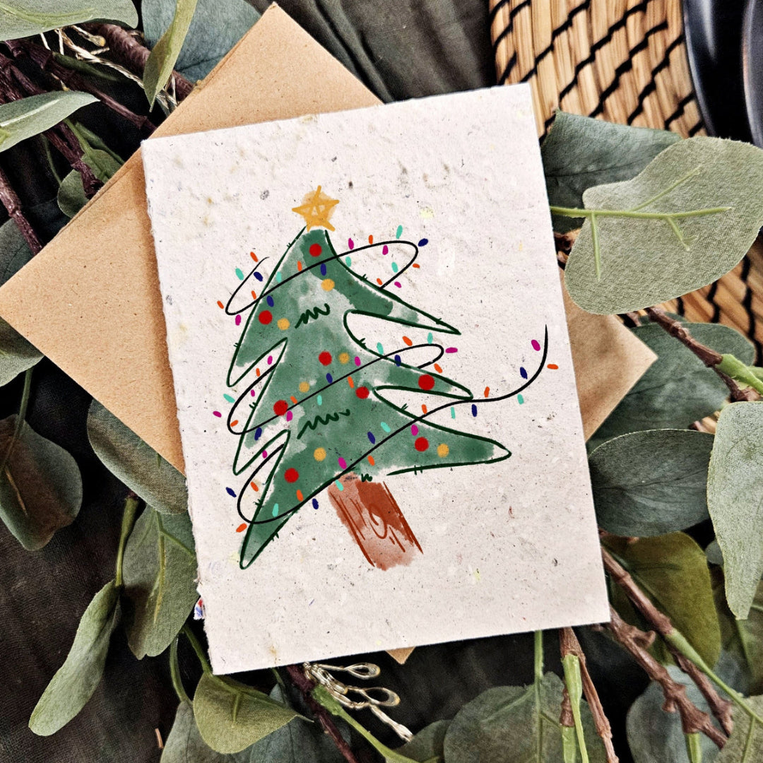 Dancing Tree Plantable Holiday Card