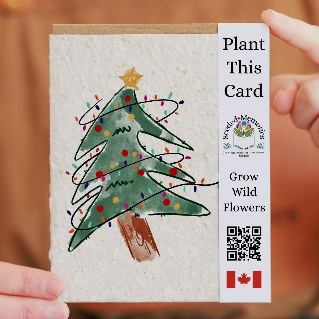 Dancing Tree Plantable Holiday Card