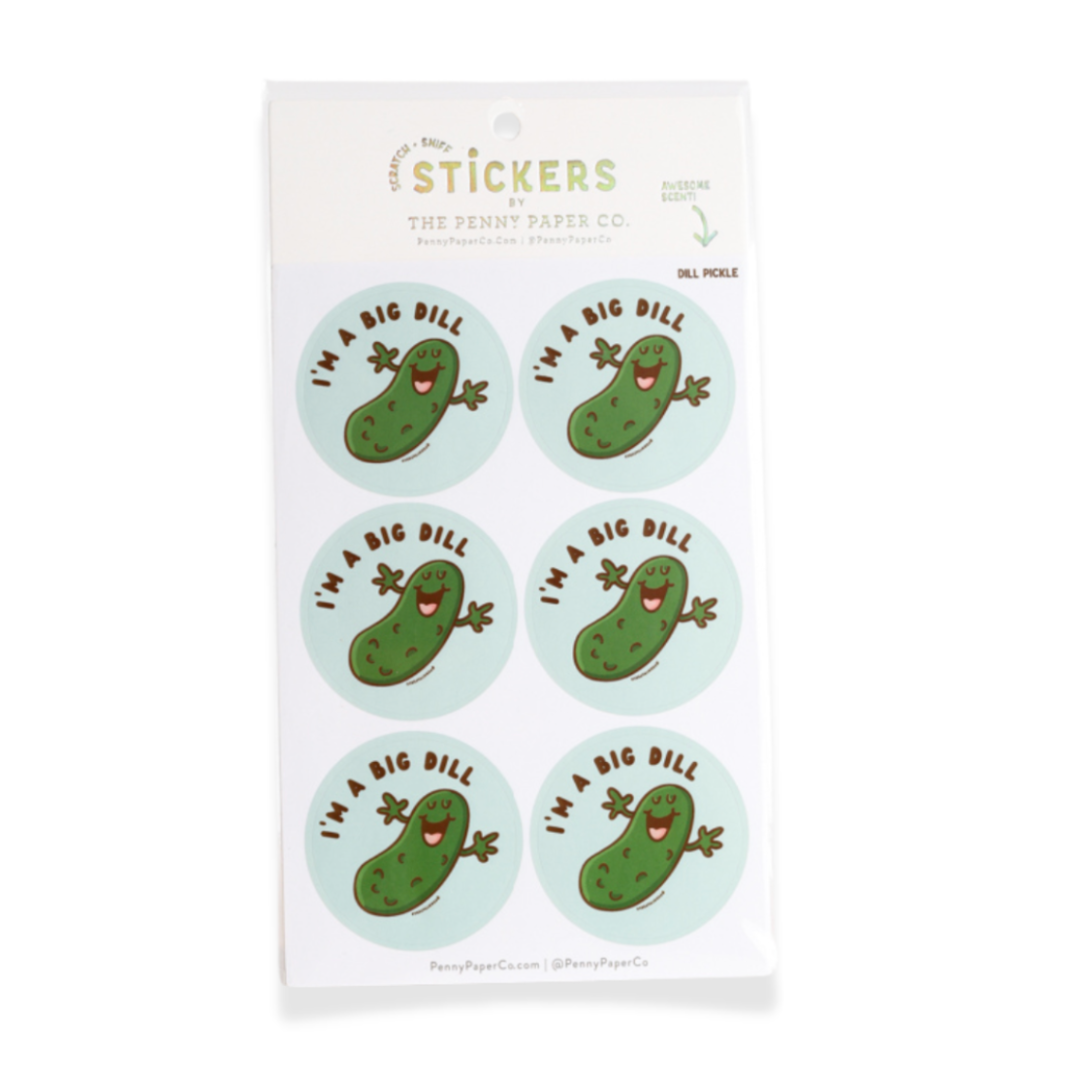 Dill Pickle Scratch and Sniff Stickers