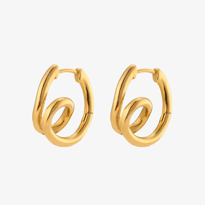 Double Loop Spiral Earrings