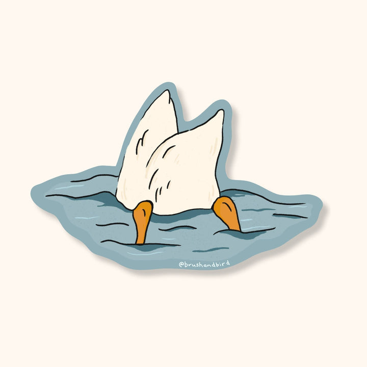 Duck Butt Sticker