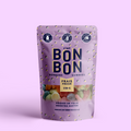 Purple package of Bon Bon gummies on a light purple background
