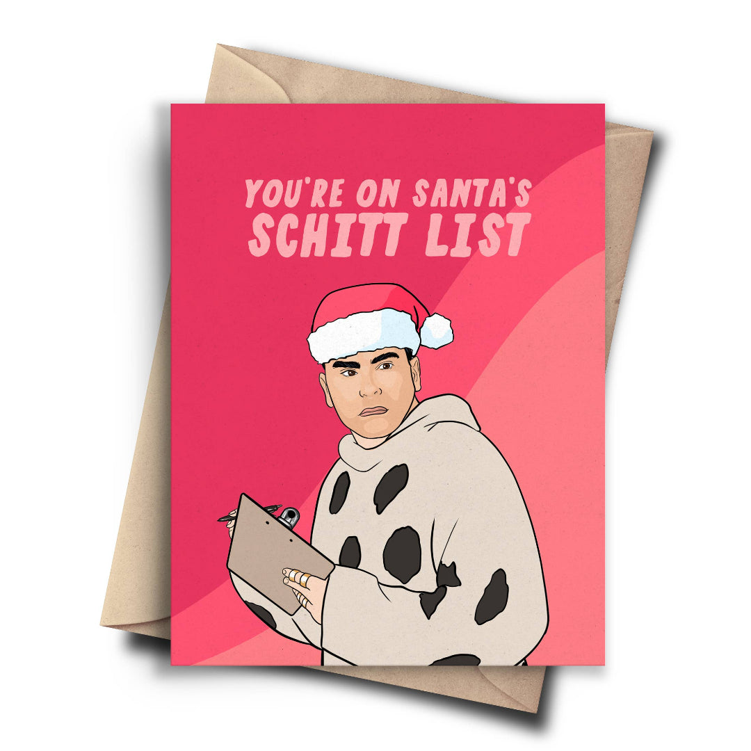 Santa's Schitt List Holiday Card