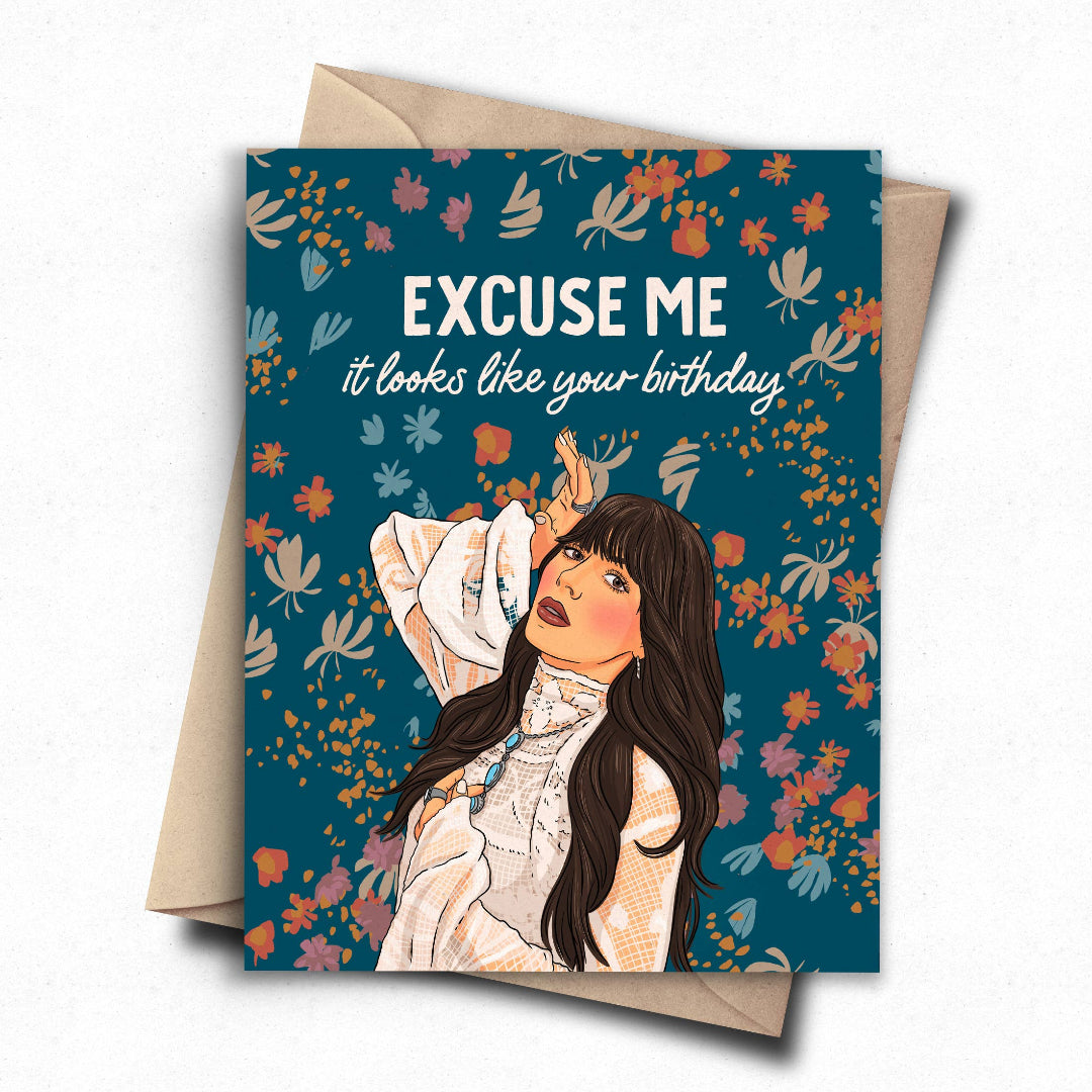 Excuse Me Birthday Card