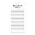 Notepad with 'Fancy Teacher' text on a white background