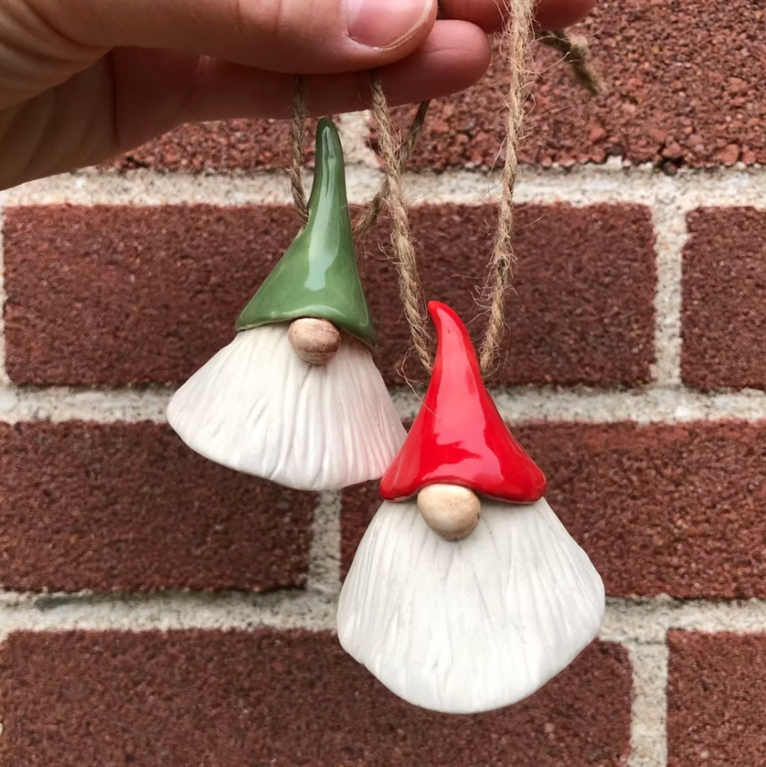 Gnome Ornaments | Banfill Ceramics – Cheerfully Made Goods + Markets