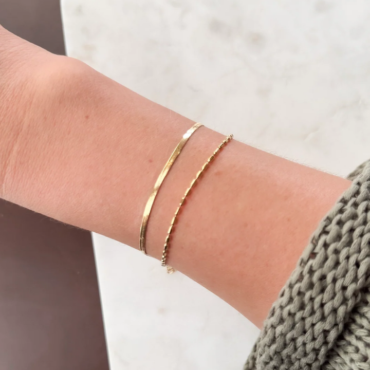 Gold 2-in-1 Snakechain Bracelet