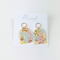 Cheerfully Made's Floral Arch Earrings