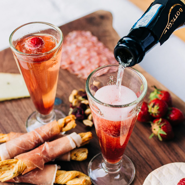 Raspberry Mimosa Cocktail Infusion Jar