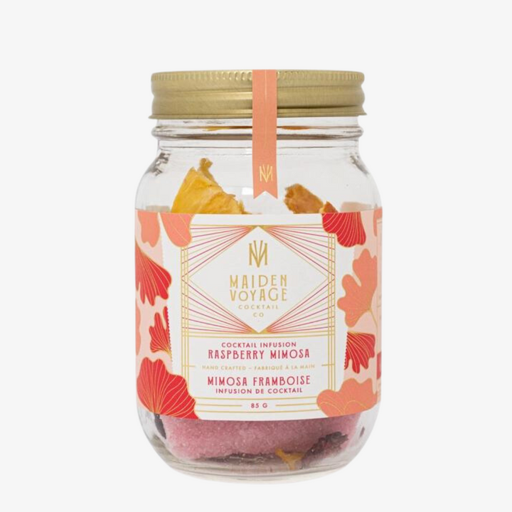 Raspberry Mimosa Cocktail Infusion Jar