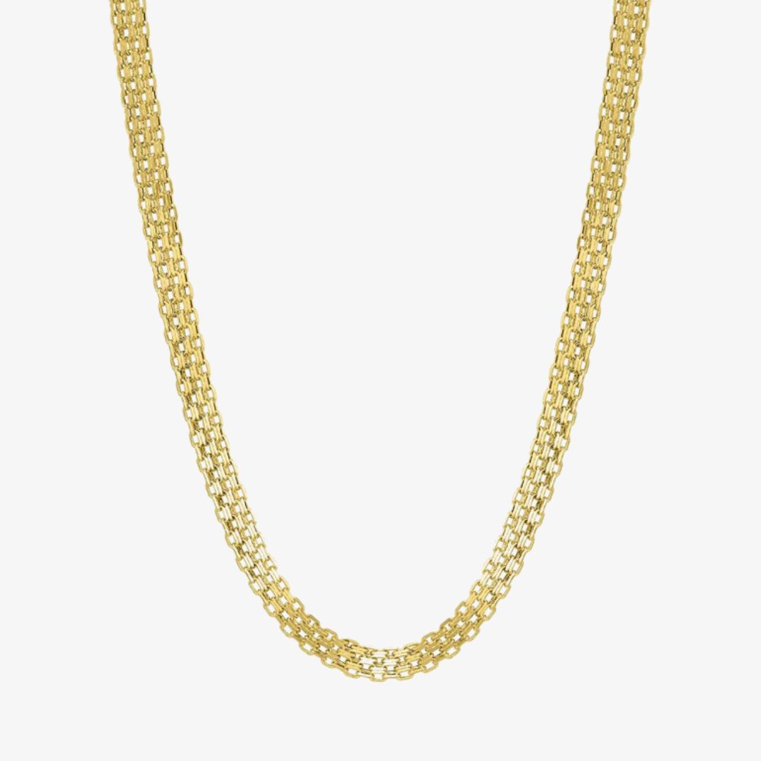 Gold Vermeil Bismark Chain Necklace