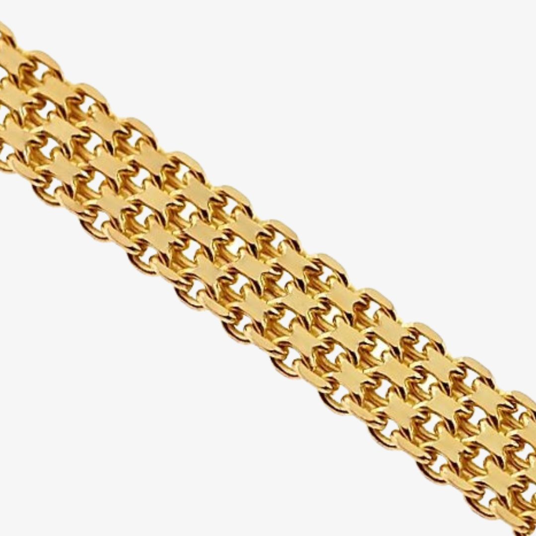 Gold Vermeil Bismark Chain Necklace