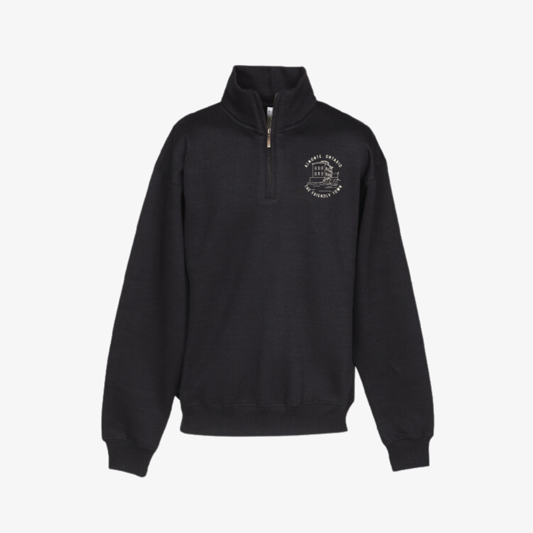 Almonte Mill Quarter Zip / Black