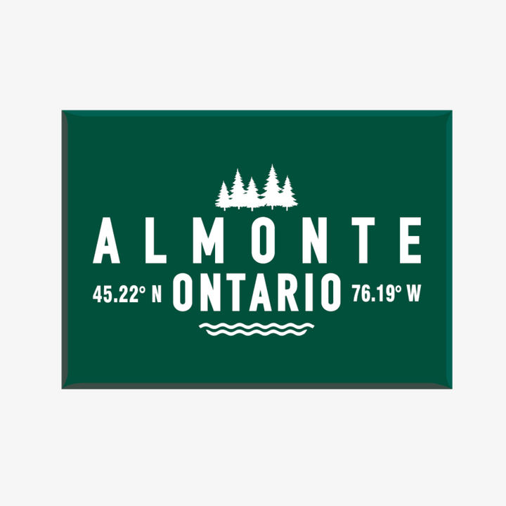 Almonte Coordinates Magnet