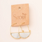 Stone Prism Hoop / Labradorite & Gold