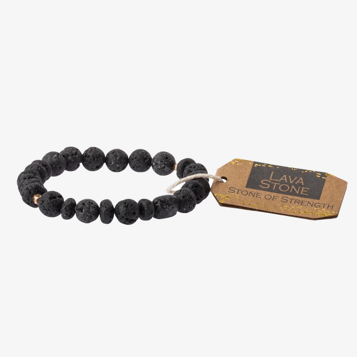Stone Stacking Bracelet / Lava