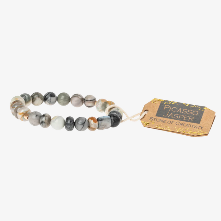 Stone Stacking Bracelet / Picasso Jasper