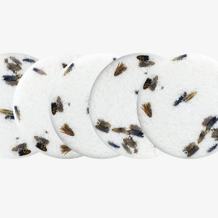 These shower diffusers create a spa-like effect right in your home, in the comfort of your own home. Call It A Day Shower diffuser discs can be used daily to reap the aromatic benefits of essential oils. Front facing product photo