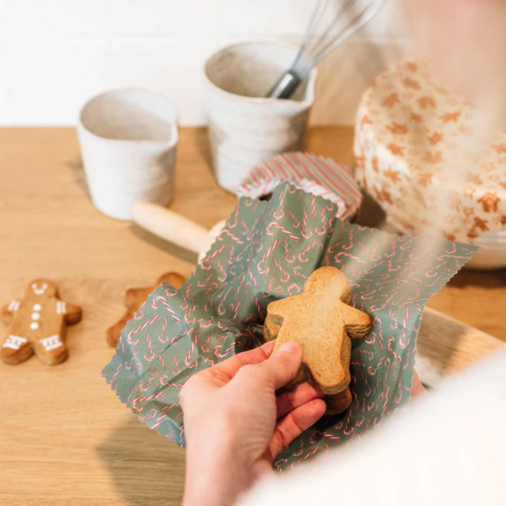 Gingerbread Beeswax Food Wraps Set