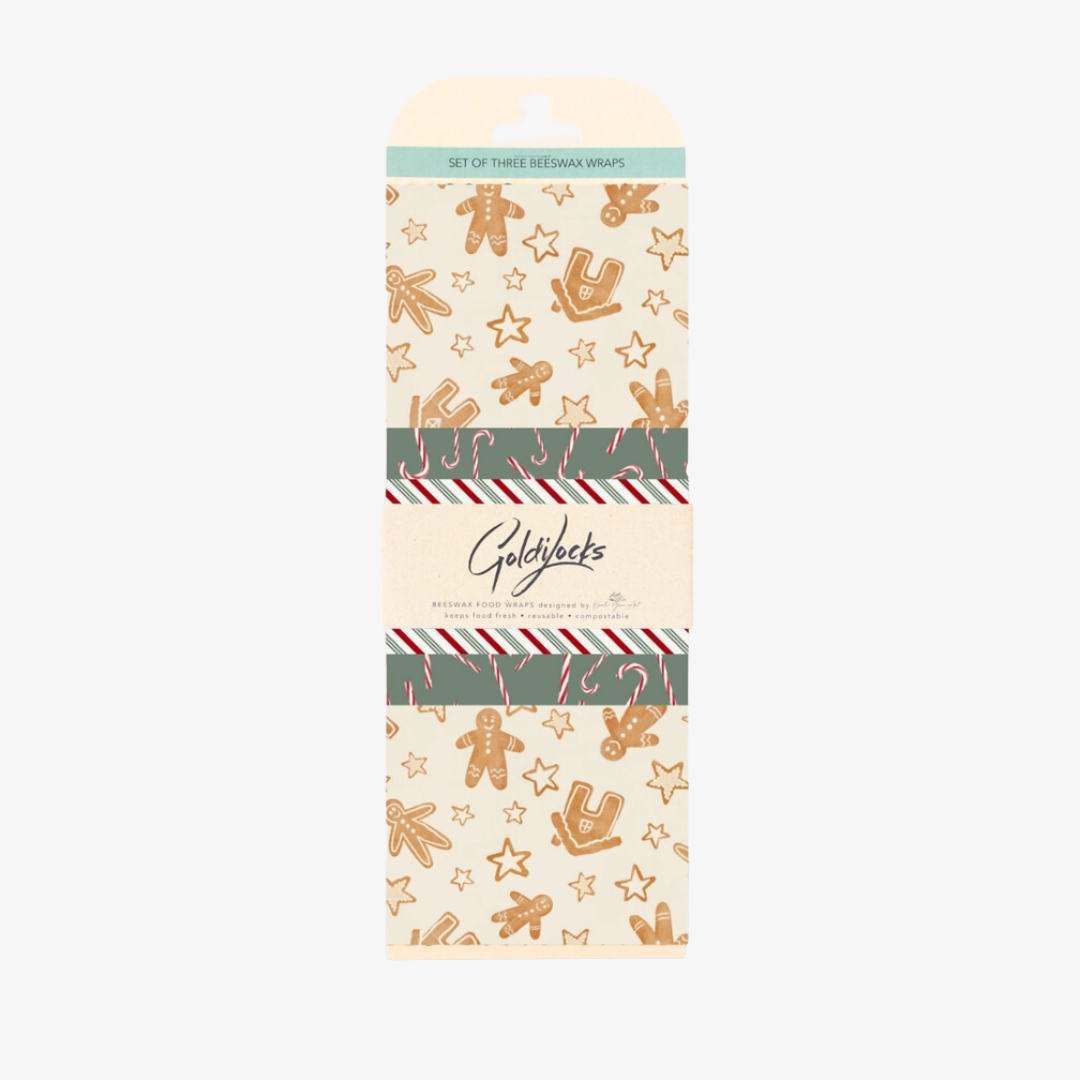 Gingerbread Beeswax Food Wraps Set