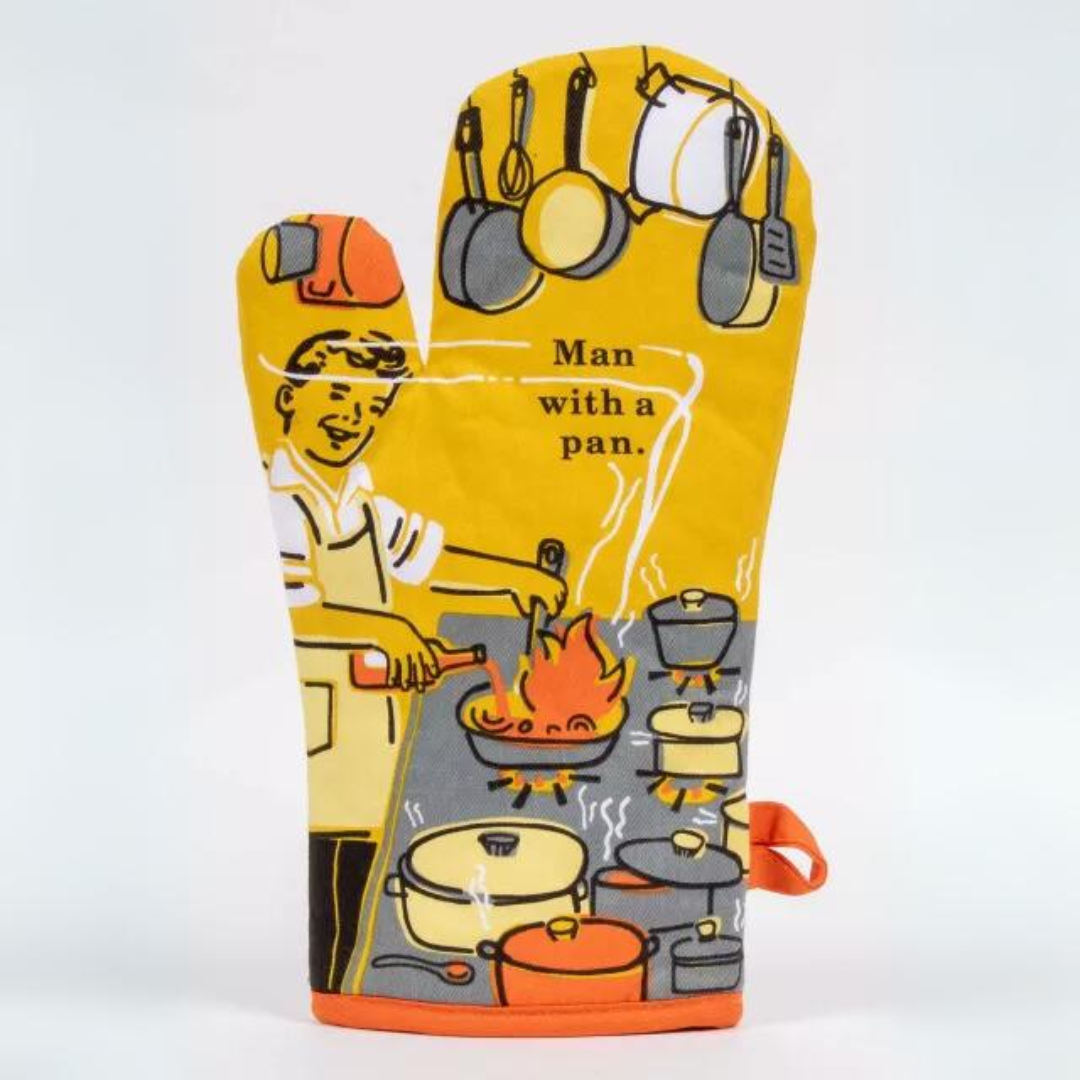 Man With A Pan Oven Mitt