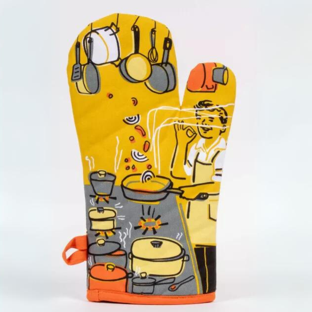 Man With A Pan Oven Mitt