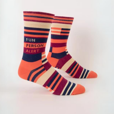 Fun Person Alert Mens Socks