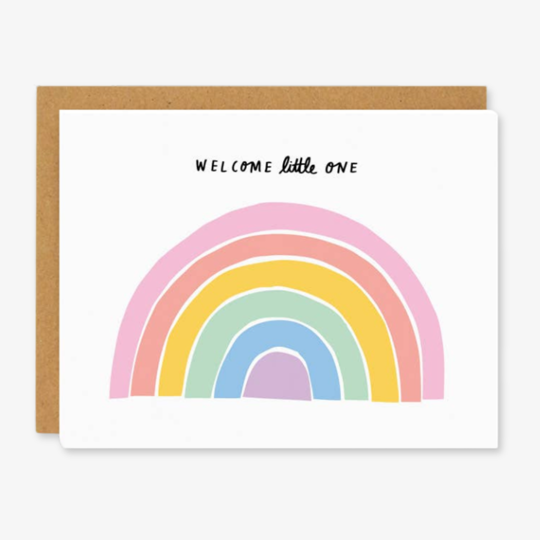 Little Rainbow Baby Card