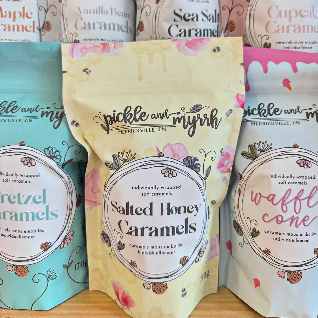 Salted Honey Caramels