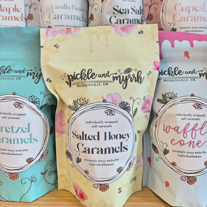 Salted Honey Caramels