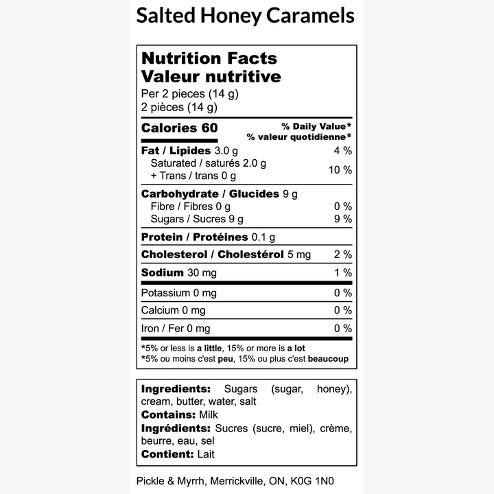 Salted Honey Caramels
