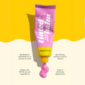 Pink Me Up Lip & Cheek Tinted Balm, a liquid blush that can be used for your eyes, cheeks and lips, in a colourful squeeze tube.
