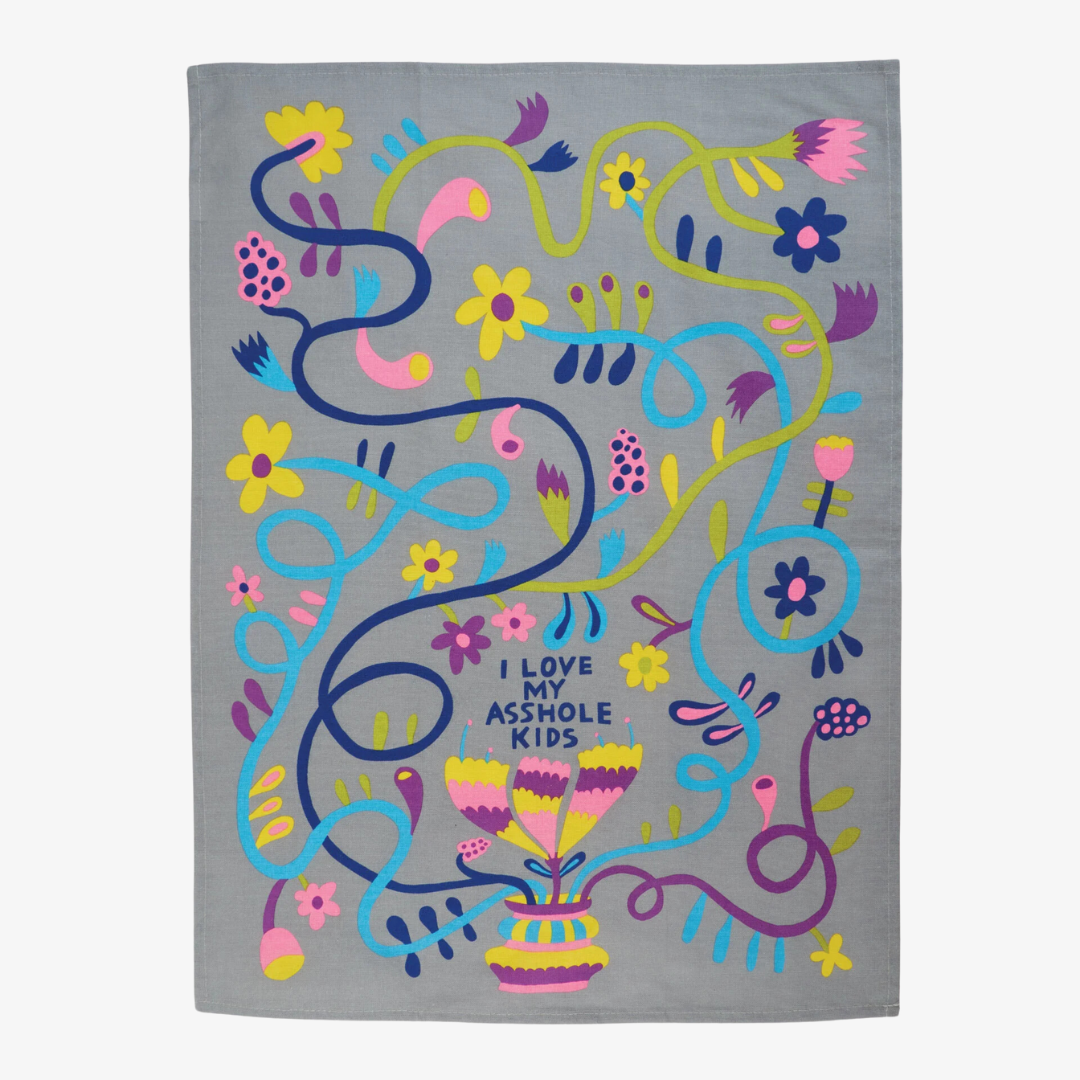 I Love My Asshole Kids Dish Towel