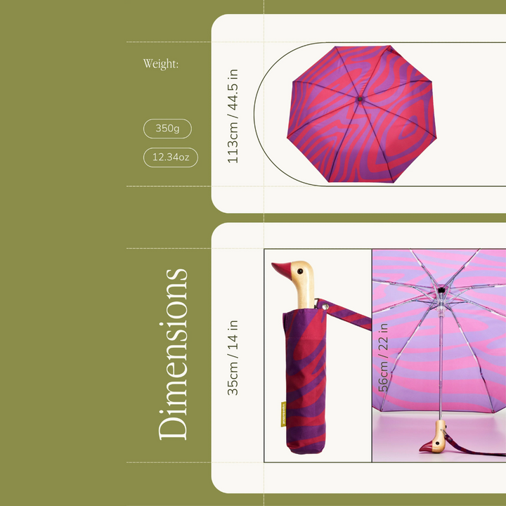 Swirl In Pink Eco-Friendly Umbrella