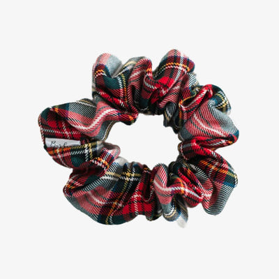 Stewart White Tartan Scrunchie