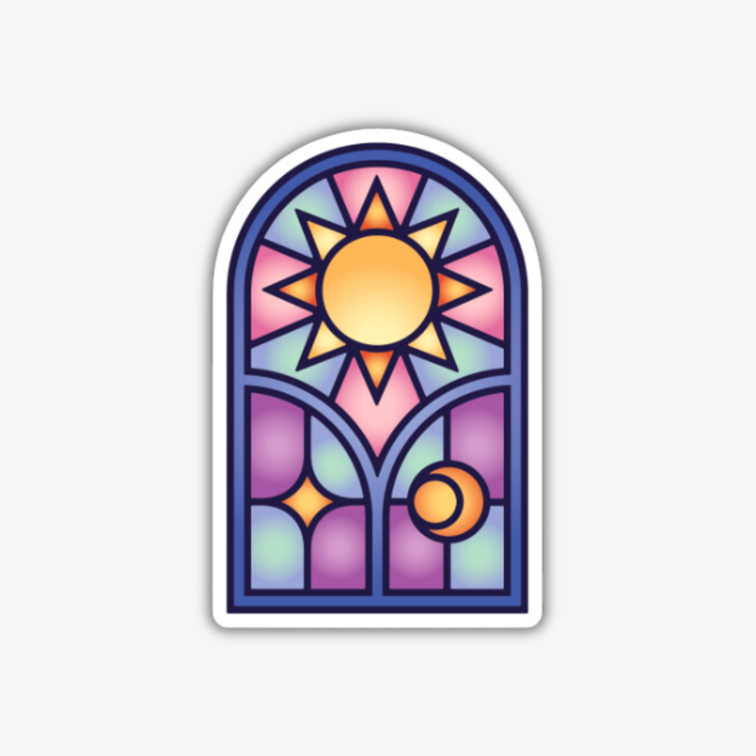 Sun Stained Glass Sticker