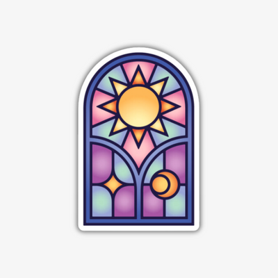 Sun Stained Glass Sticker