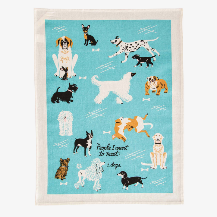 People I Want To Meet: Dogs Dish Towel