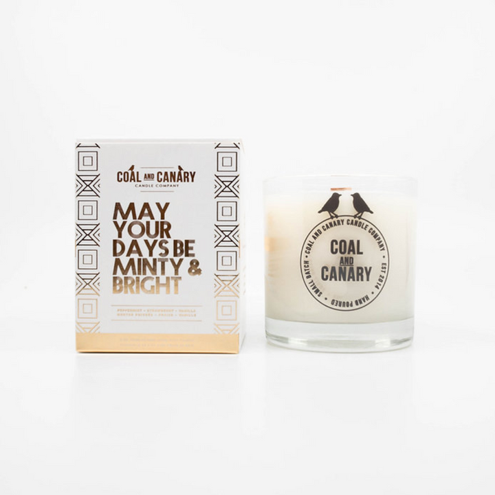 May Your Days Be Minty + Bright Candle