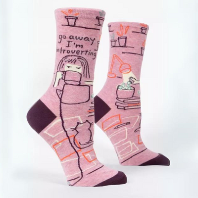 I'm Introverting Womens Socks
