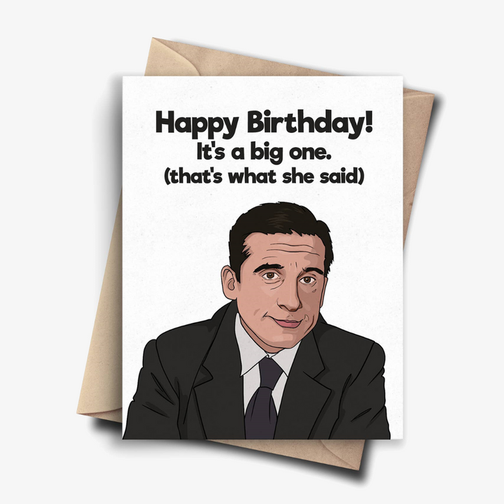 It's A Big One Birthday Card