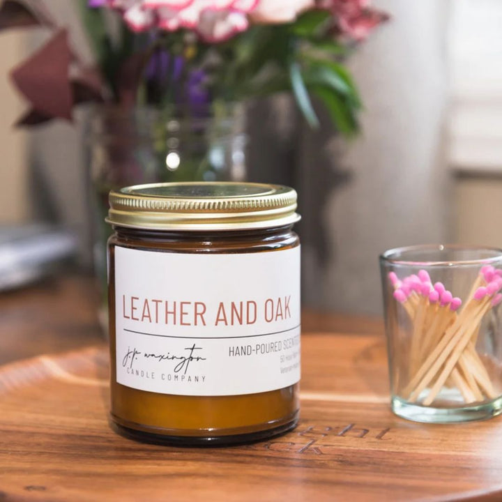 Leather and Oak Candle