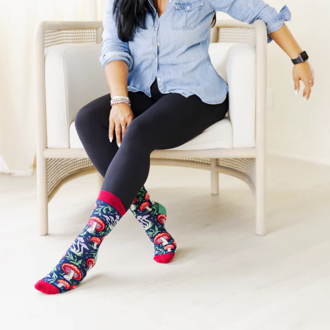 Mushroom Magic Womens Socks