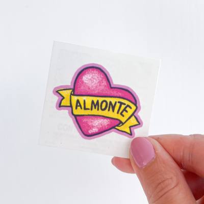Almonte Heart Temporary Tattoo