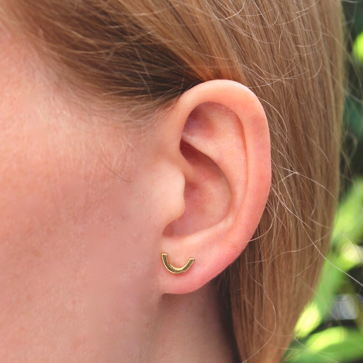 Golden Arc Studs