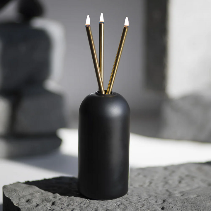 Black Wylie Everlasting Candle Vase