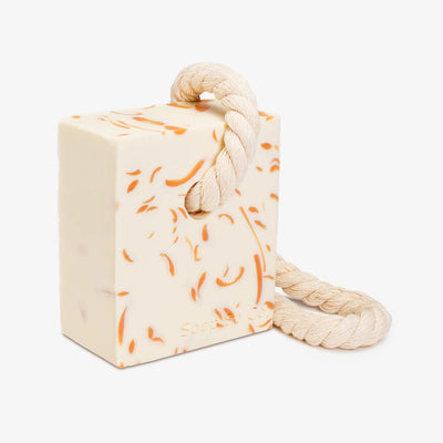 Orange Drip Soap on a Rope