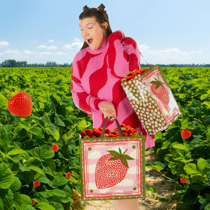 Strawberry Clouds Shopper