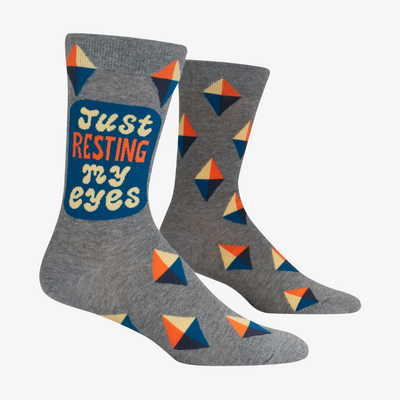 Resting My Eyes Mens Socks