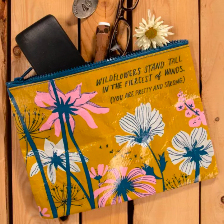 Wildflowers Stand Tall Zipper Pouch